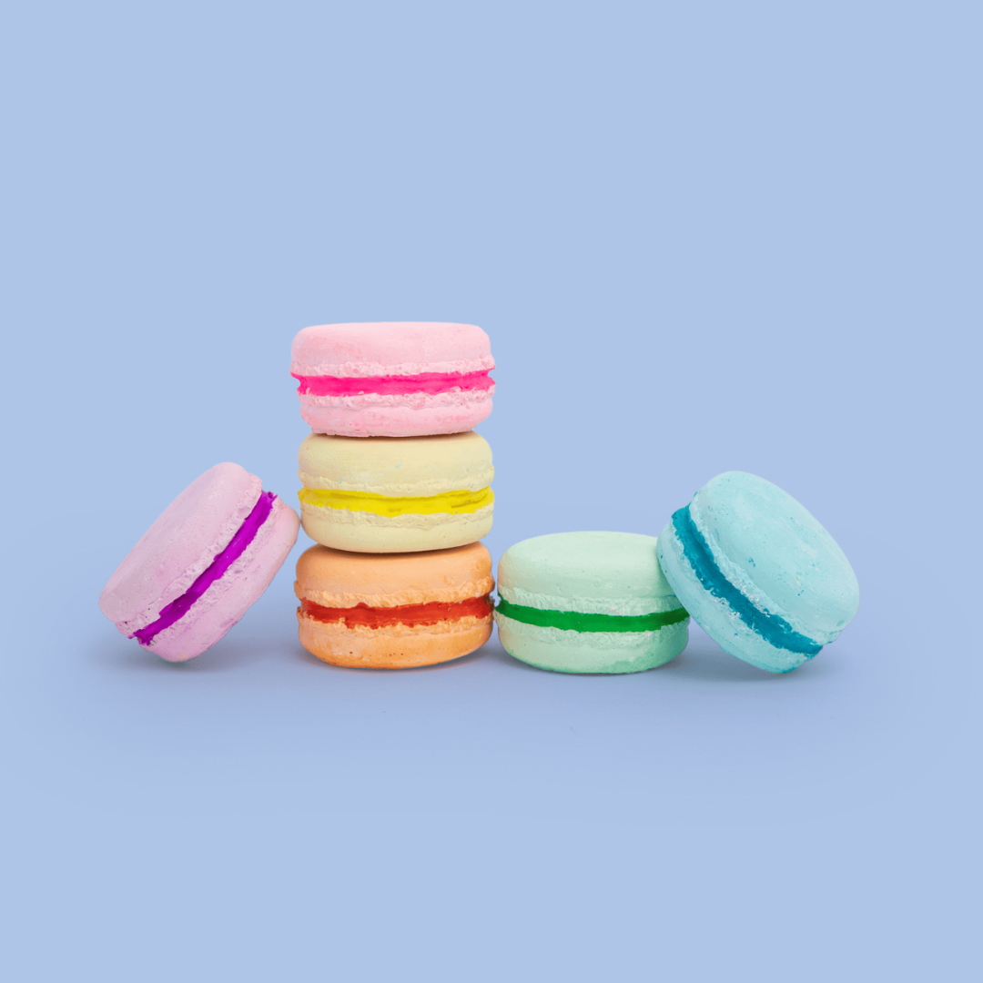 Petite Macarons Handmade Sidewalk Chalk - Set of 6