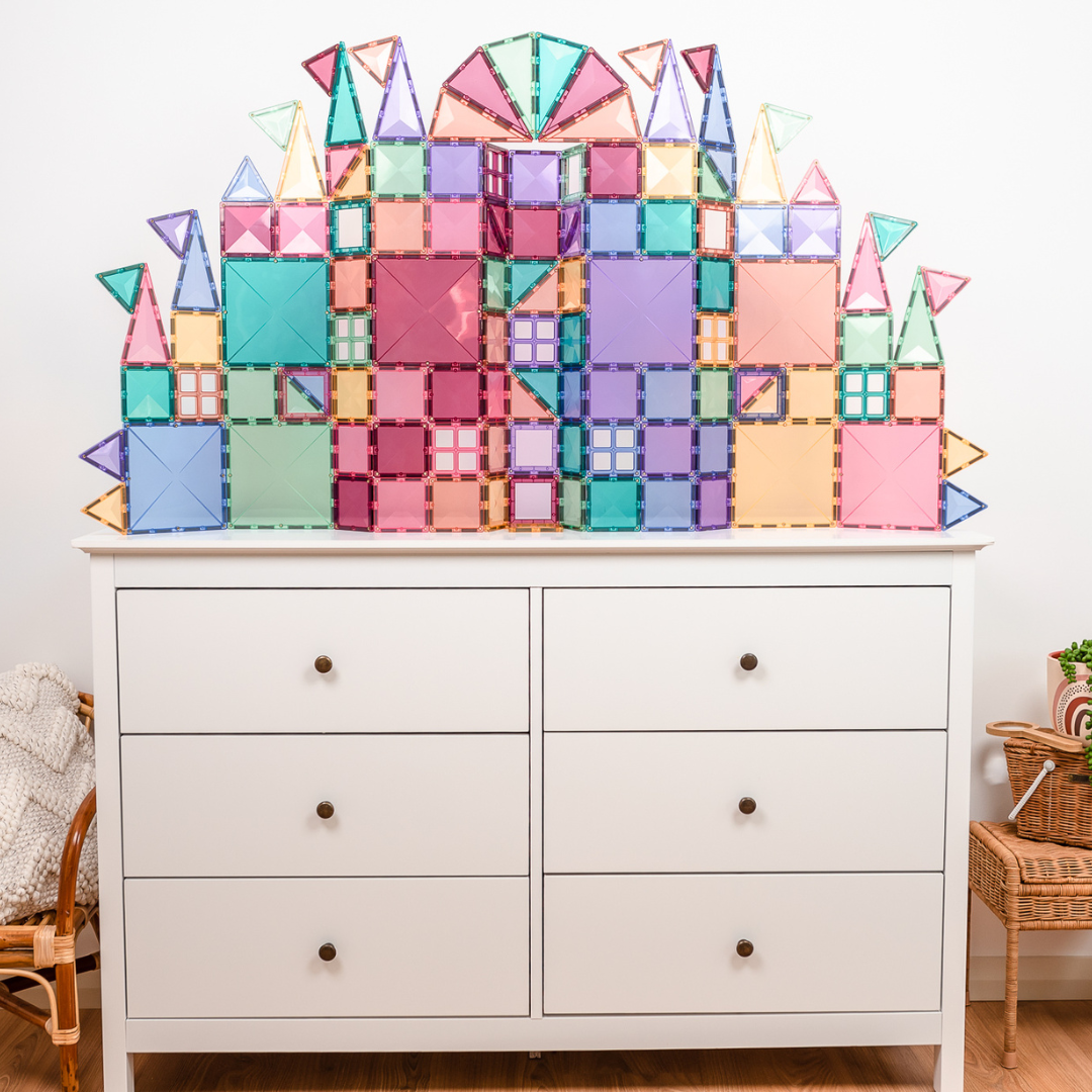 Connetix Magnetic Tiles Pastel Creative Pack - 120 pieces