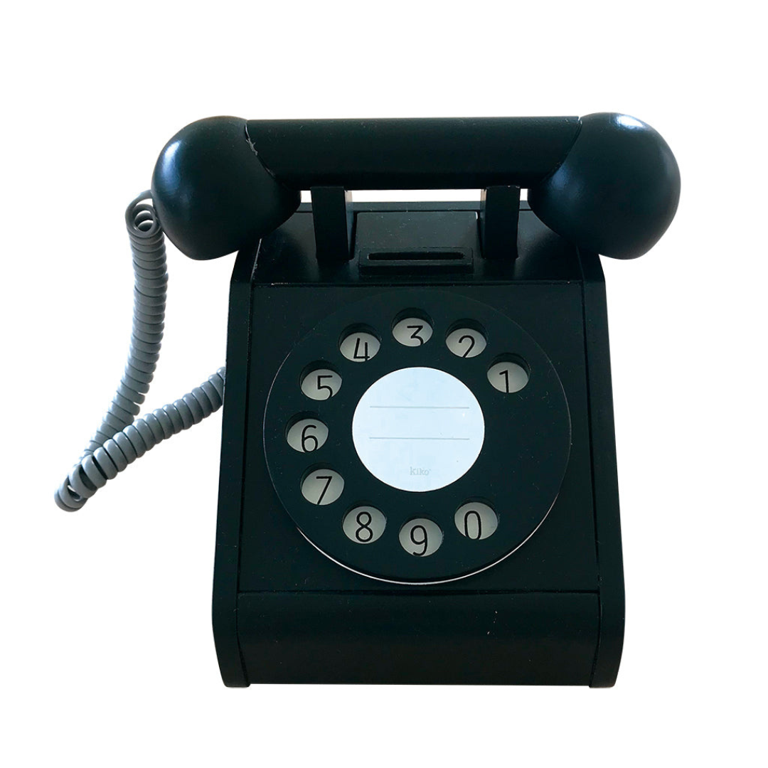 Classic Dial Telephone Toy Black