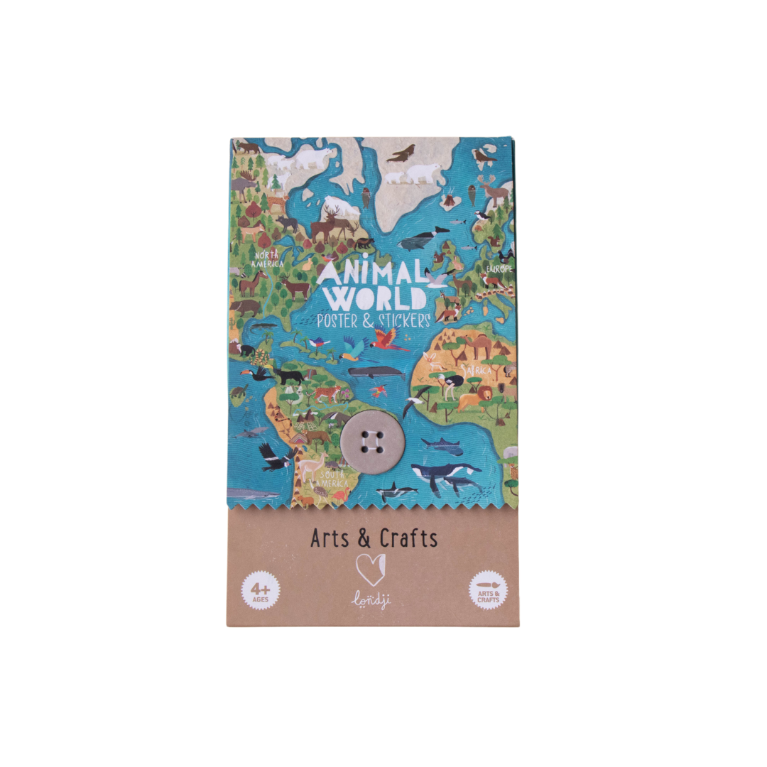 Animal World Poster & Stickers