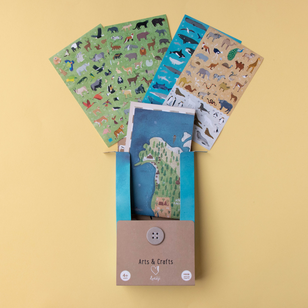 Animal World Poster & Stickers