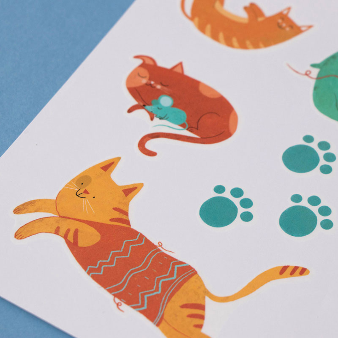 Cat Temporary Tattoos for Kids