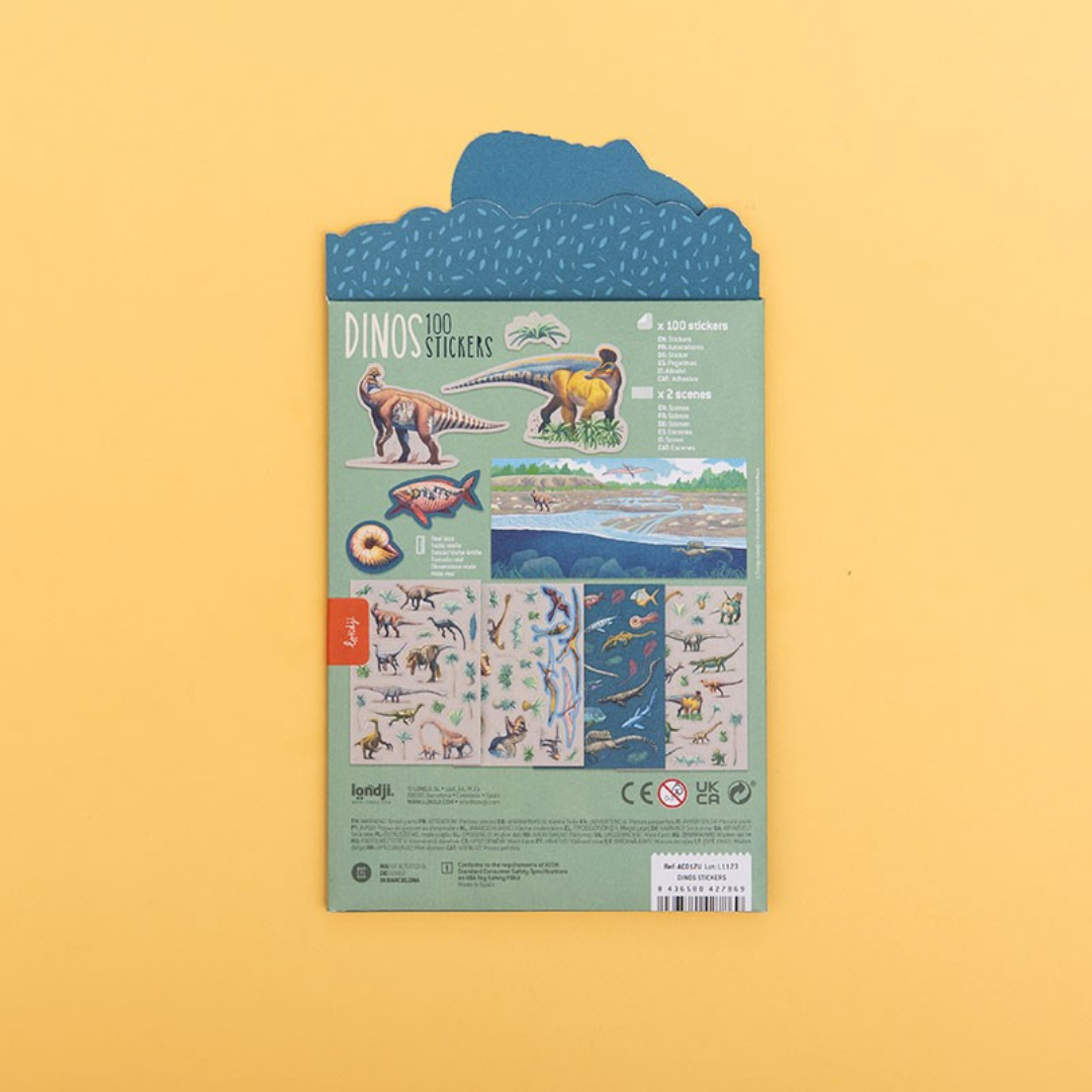 Dinos Stickers | 100 Reusable Stickers