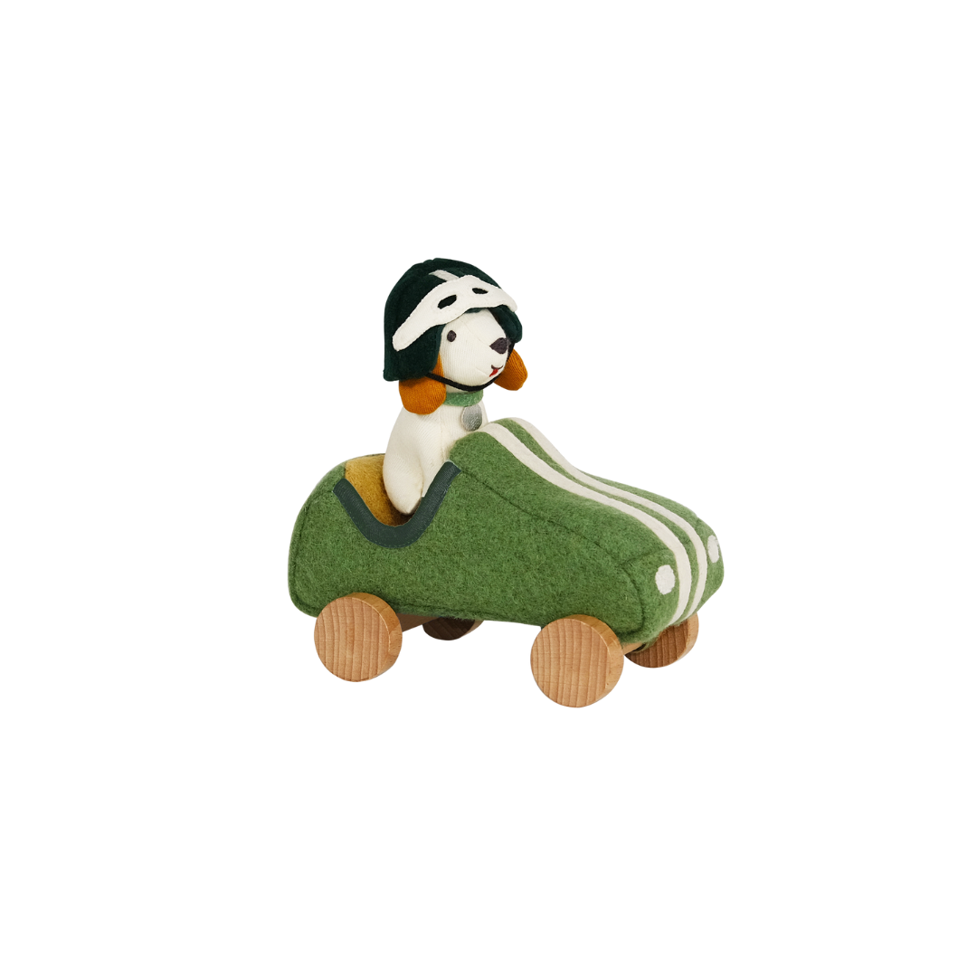 Olli Ella Holdie Dog-Go Racer Boy Green