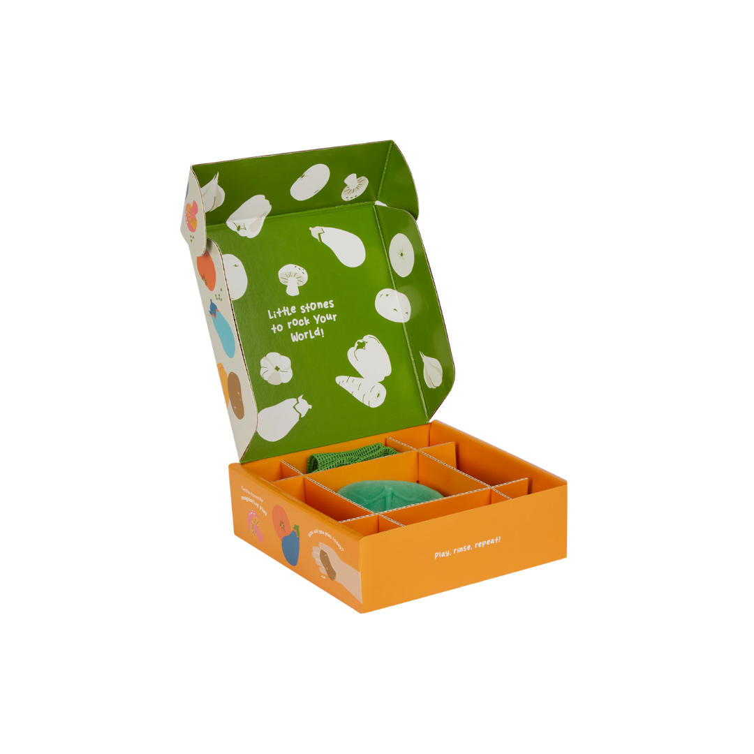 Tubbles Sensory Stones Vibrant Veggies