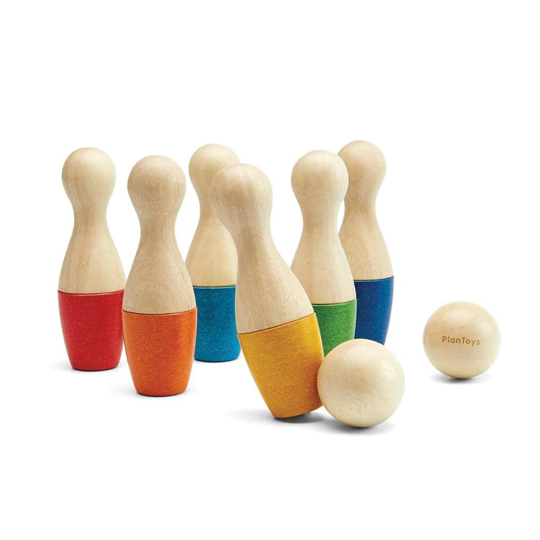 Eco-friendly Wooden Kids Bowling Set